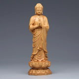 (Ara-4) Southeast Asian solid wood Buddha  statue decoration  Medicine Buddha, Sakyamuni statue Hand Carved  Home feng shui statue
