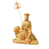 Retro Wood Carving  Craft Ksitigarbha Buddha Statue ,Tibetan Suppliers Home Putting Decorations Figurines