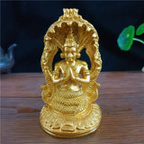 Golden Vishnu Statue Hindu Ganesha Shiva Buddha Figurine Sculpture Room Office Home Decoration India God Feng Shui Crafts