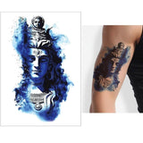 Tatouage Tête de Bouddha Bleu