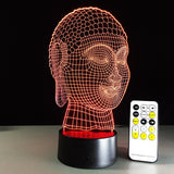 Lampe 3D <br> Bouddha