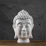 Tête de Bouddha Blanche